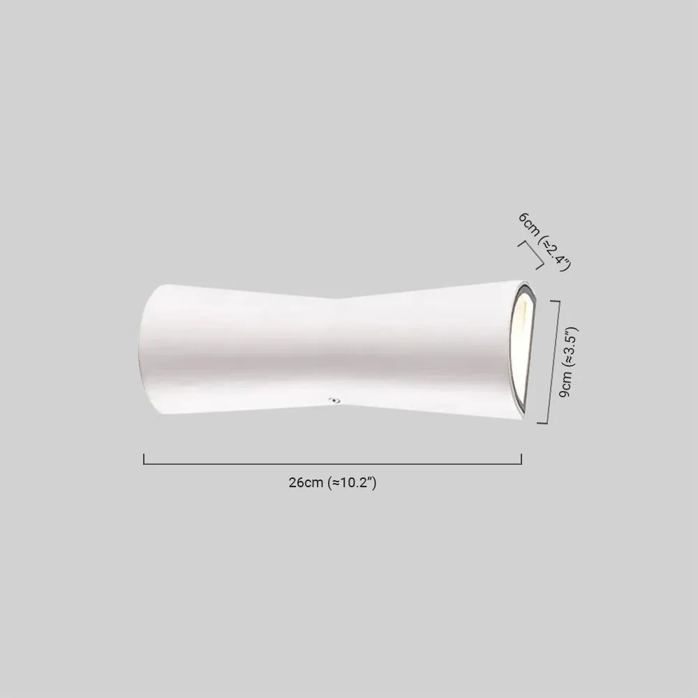 Modern Außenwandleuchte LED Zylinder Metall Garten/Flur/Terrasse