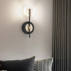 Modern Wandleuchte Acryl Schwarz Wohnzimmer