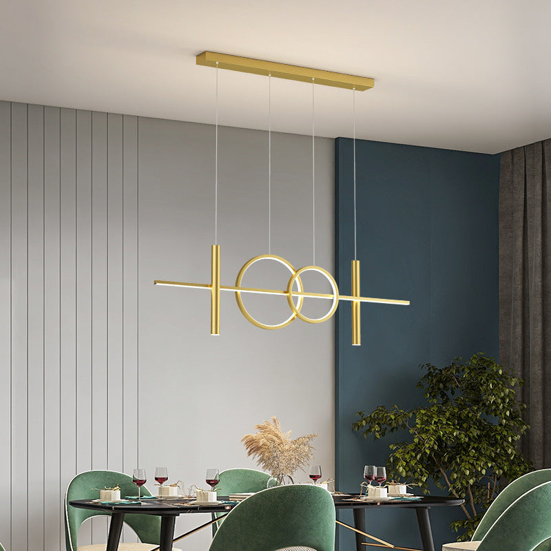 Minimalistisch Pendelleuchte Metall/Holz Schwarz Esszimmer