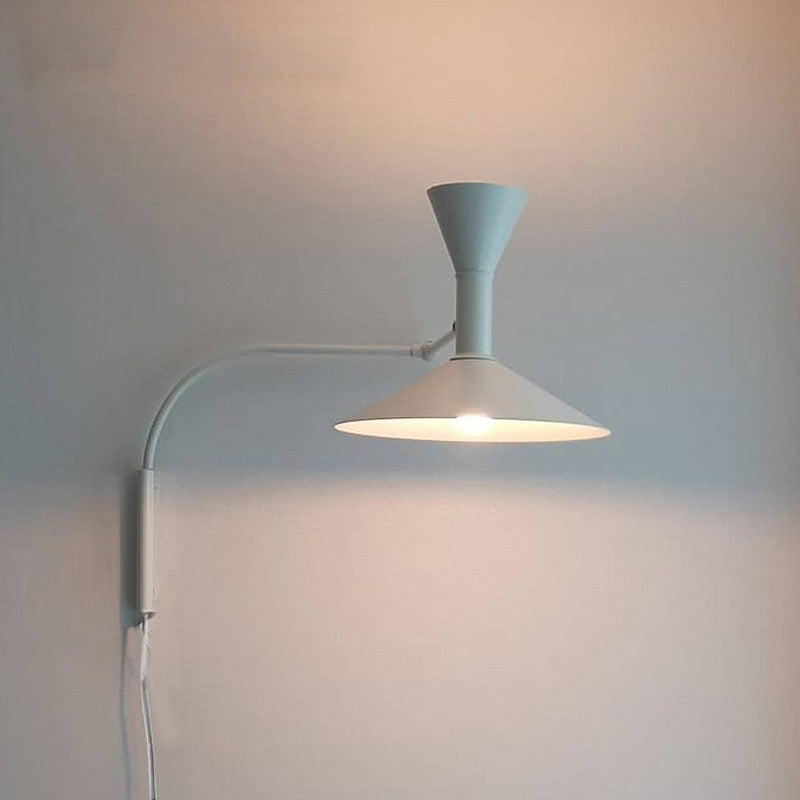 Modern Wandlampe Metall Schwarz Arbeitszimmer