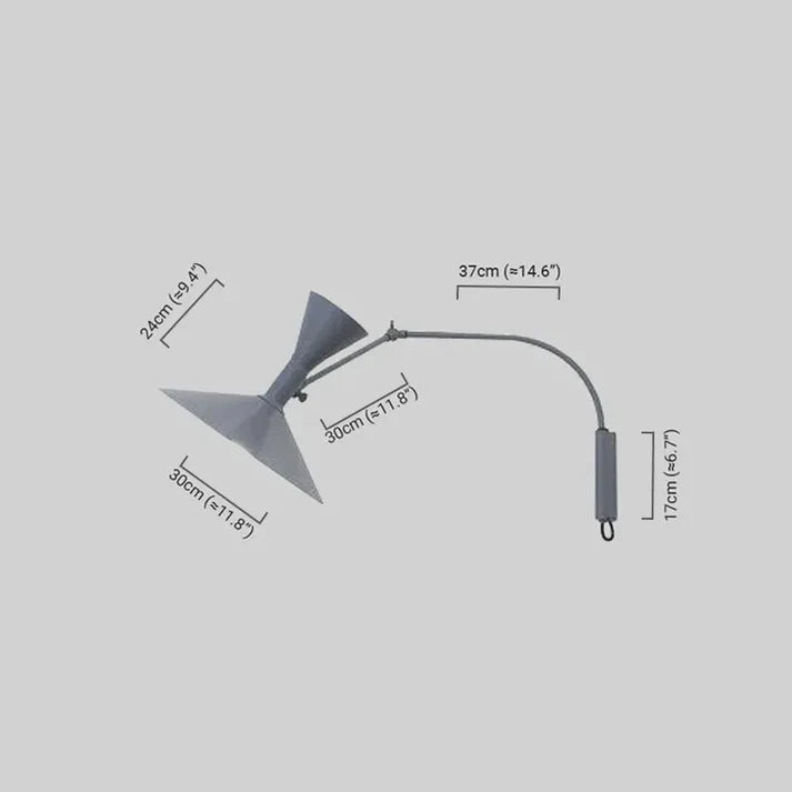 Modern Wandlampe Metall Schwarz Arbeitszimmer