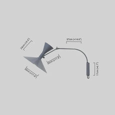 Modern Wandlampe Metall Schwarz Arbeitszimmer