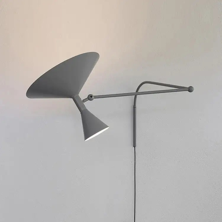 Modern Wandlampe Metall Schwarz Arbeitszimmer