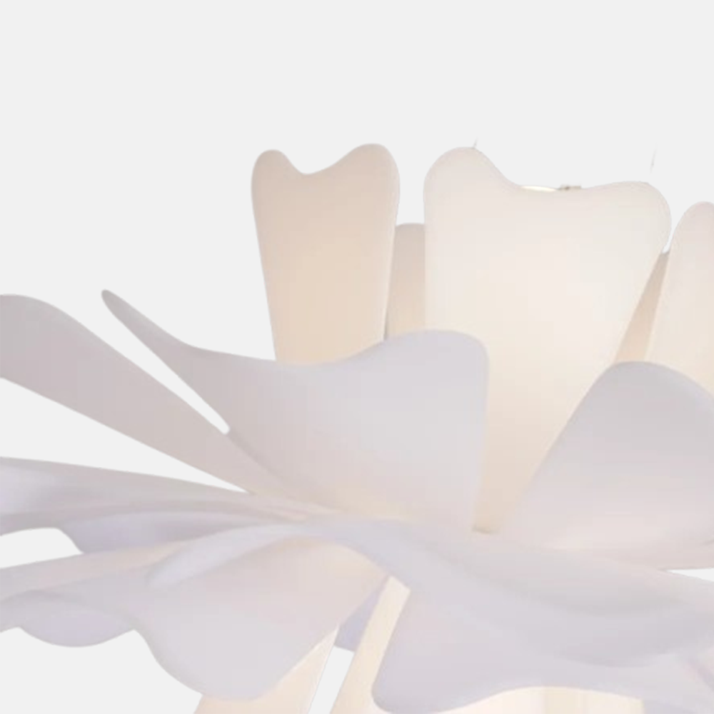 Detail der moderne Pendelleuchte Blumen