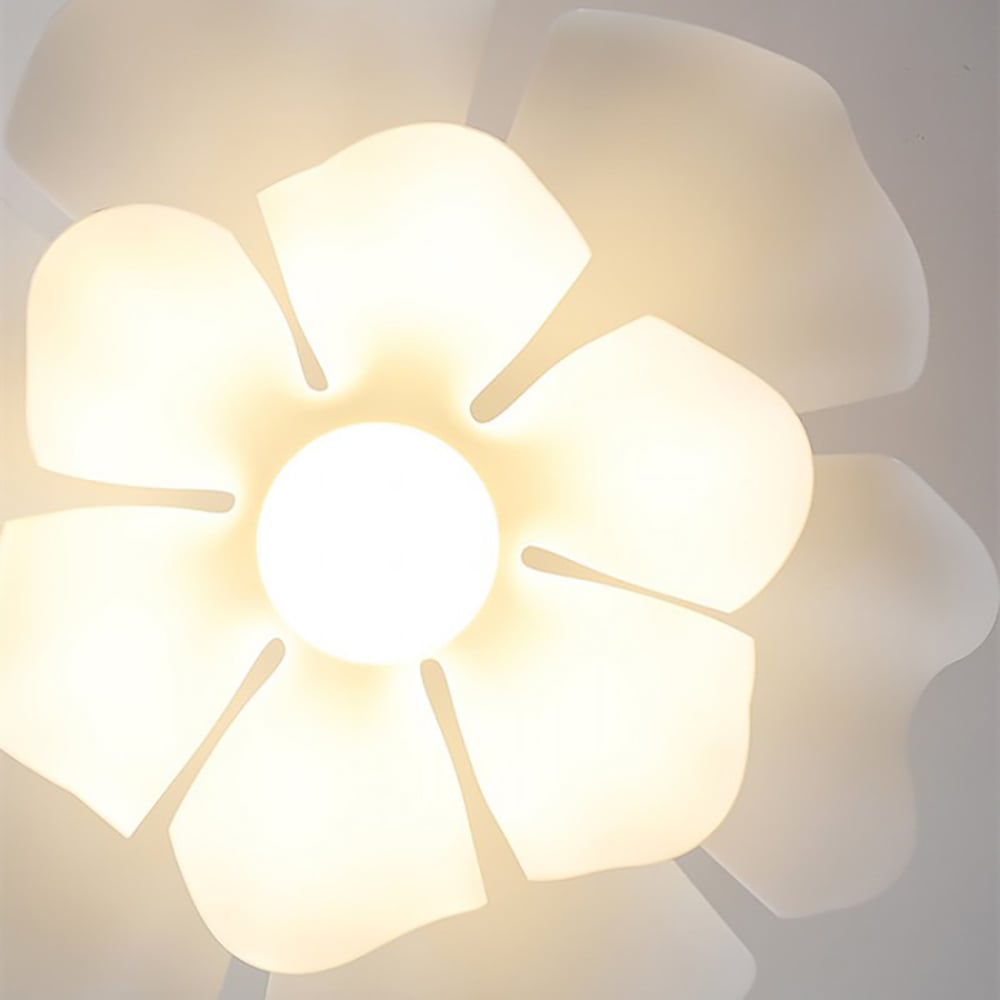 Detail der moderne Blumen Led Pendelleuchte anshalten