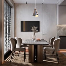 Grau Weiße Pendelleuchte eignet sich für das Esszimmer.
