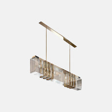 Modern Pendelleuchte Acryl Gold Wohnzimmer