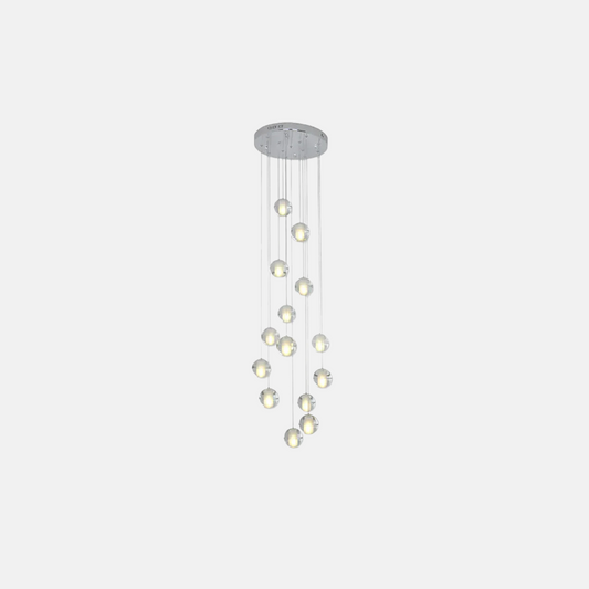 Modern Pendelleuchte Acryl Silber Schlafzimmer