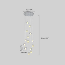 Modern Pendelleuchte Acryl Silber Schlafzimmer