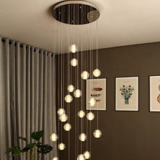 Modern Pendelleuchte Acryl Silber Schlafzimmer