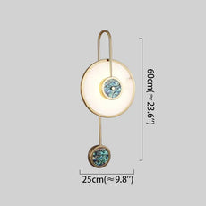 Minimalistisch Wandlampe Metall Gold Wohnzimmer
