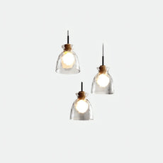 Modern Pendelleuchte Glas Klar Wohnzimmer