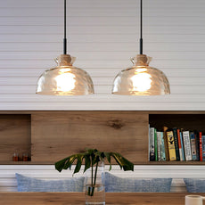 Modern Pendelleuchte Glas Klar Wohnzimmer
