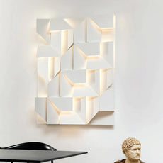 Designer Wandlampe Metall Weiß Schlafzimmer