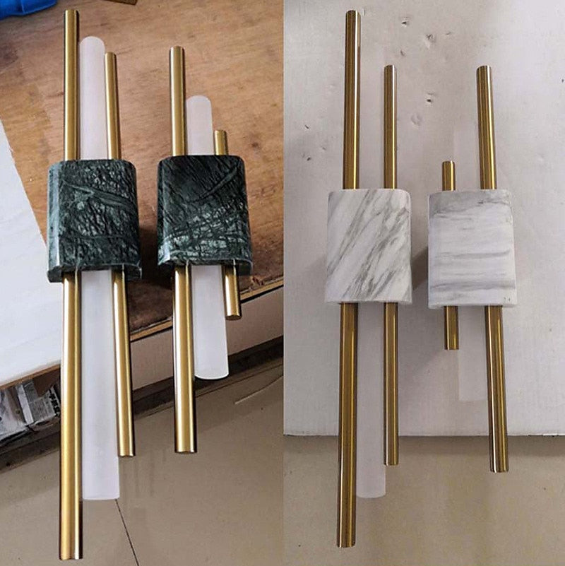 Modern Wandlampe LED Metall Gold Wohnzimmer