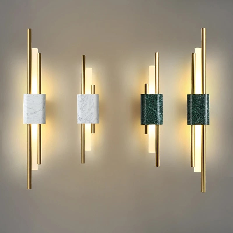 Modern Wandlampe LED Metall Gold Wohnzimmer