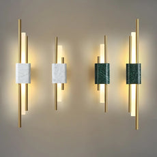 Modern Wandlampe LED Metall Gold Wohnzimmer