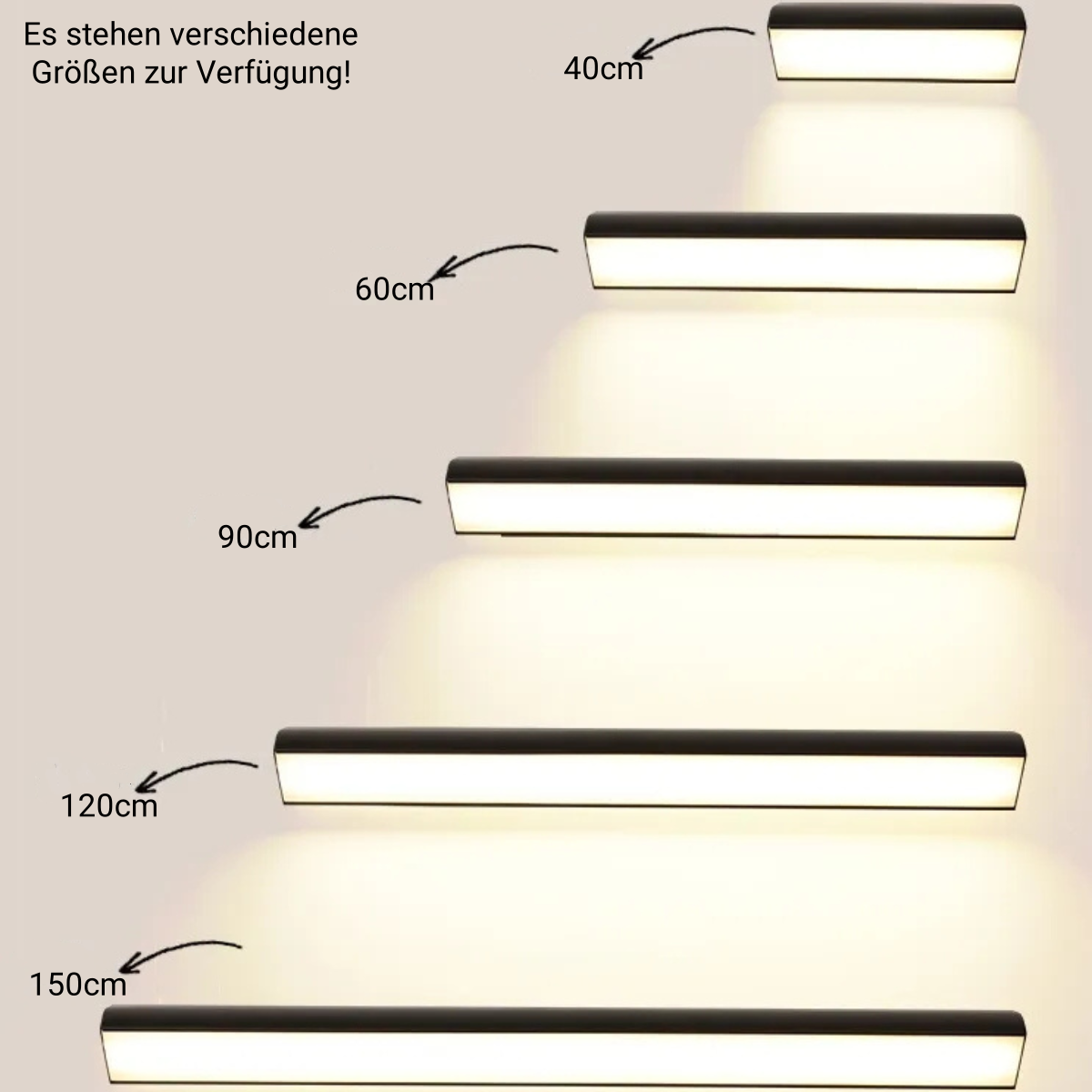 Moderne Außenwandleuchte LED Rechteckig Schwarz Metall Badzimmer/Flur/Garten