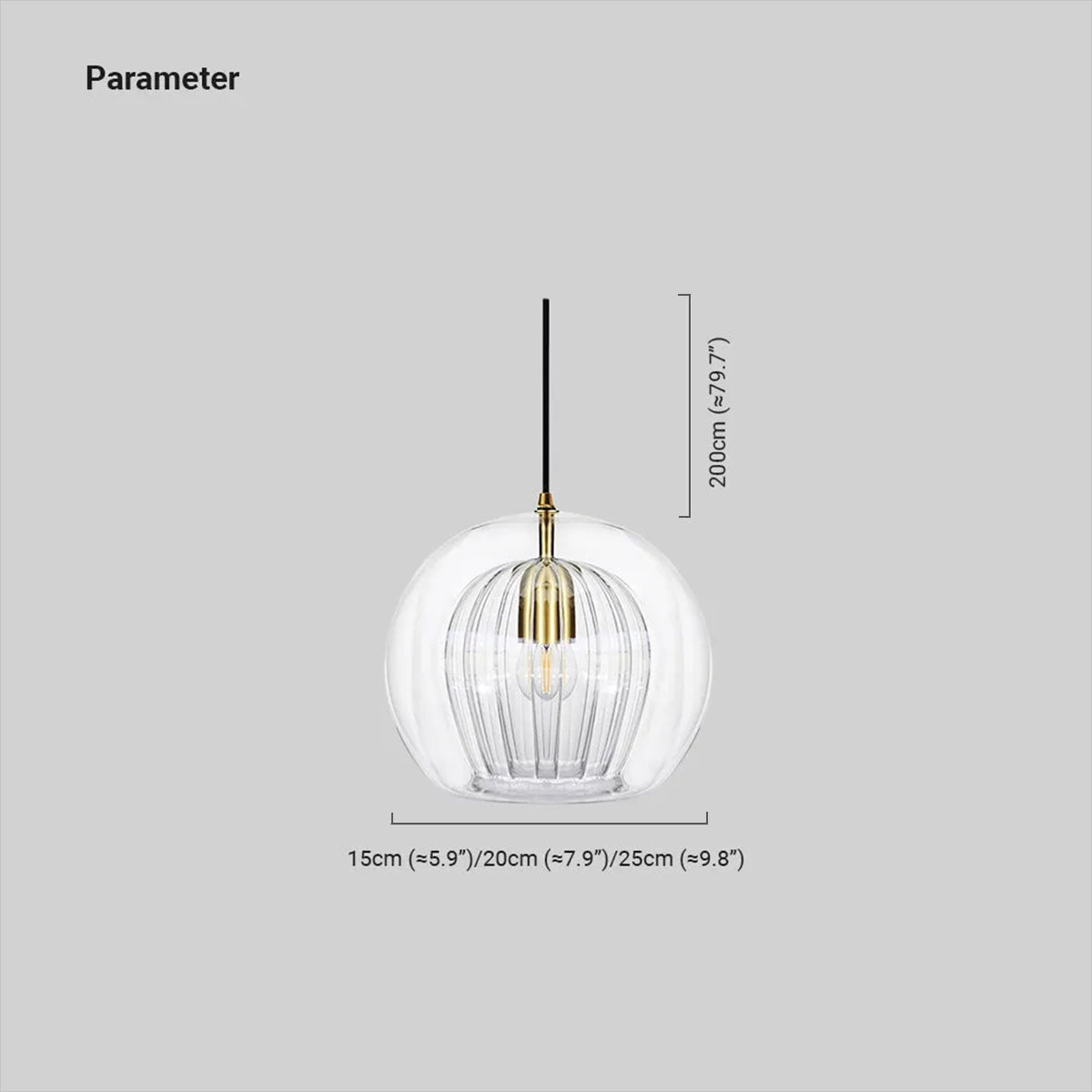 Moderne Pendelleuchte LED Glas Klar/Bernstein Esstisch/Wohnzimmer