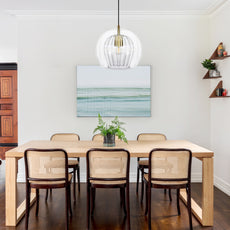 Moderne Pendelleuchte LED Glas Klar/Bernstein Esstisch/Wohnzimmer