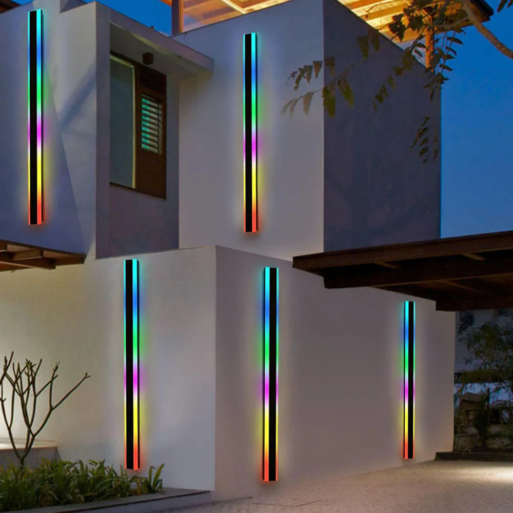 Modern Außenwandleuchte LED Linear Metall/Acryl Garten Flur