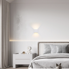 Modern Wandlampe Metall Grau Wohnzimmer