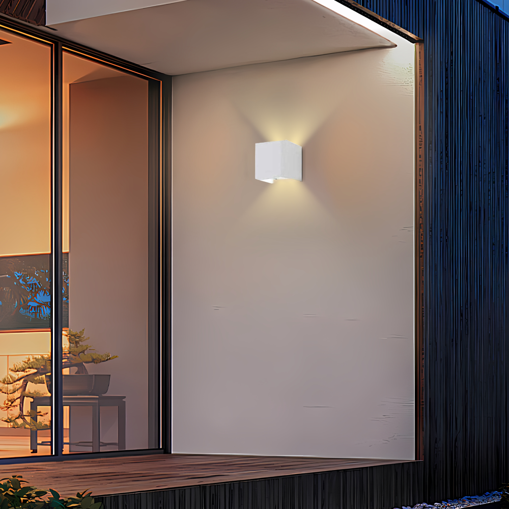 Modern Wandlampe Metall Grau Wohnzimmer