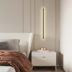 Moderne Pendelleuchte LED Schwarz Metall -Naturweiß perfekt fuer Schlafzimmerbeleuchtung