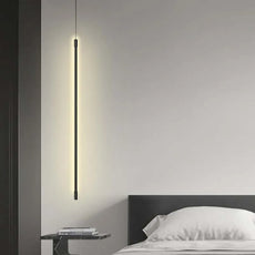 Moderne LED-Pendelleuchte in Schwarzmetall - ausreichende 100cm Länge für optimale Lichtverteilung
