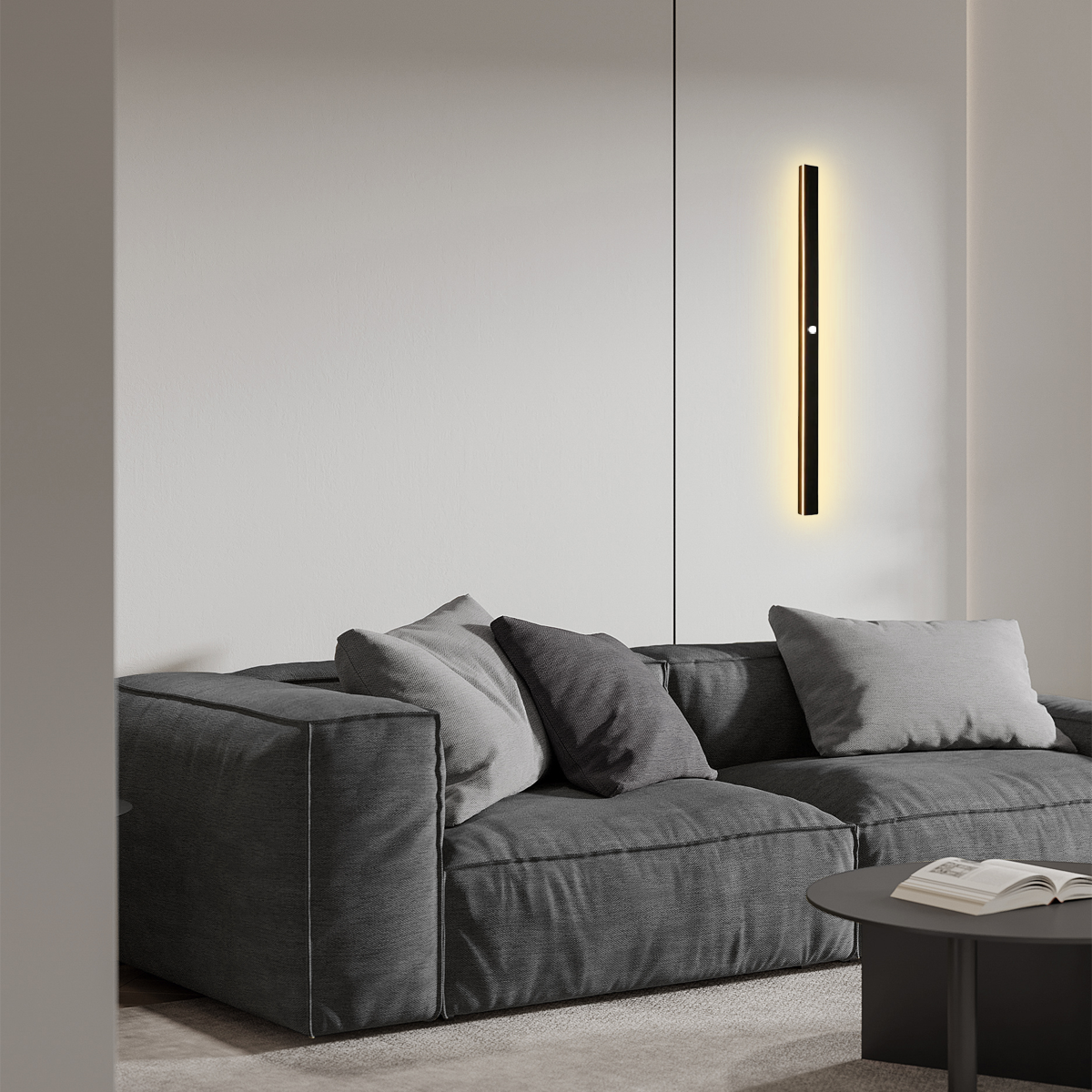 Modern Außenwandleuchte LED Linear Schwarz Garten