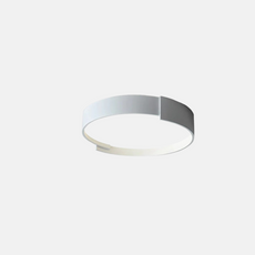 Moderne Deckenleuchte Weiß/Grau Metall Acryl Runde Schlafzimmer