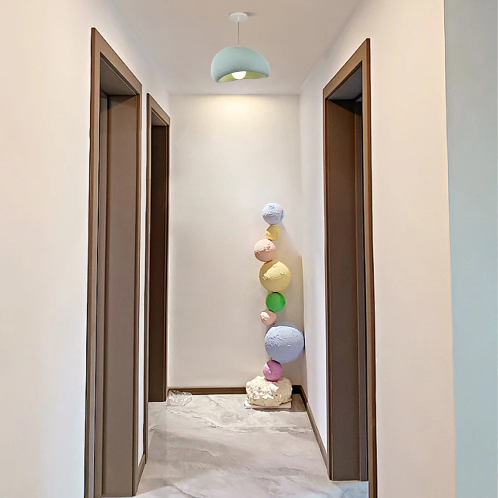 Morandi Pendelleuchte LED Grün- ideal  für  die Installation im Flur