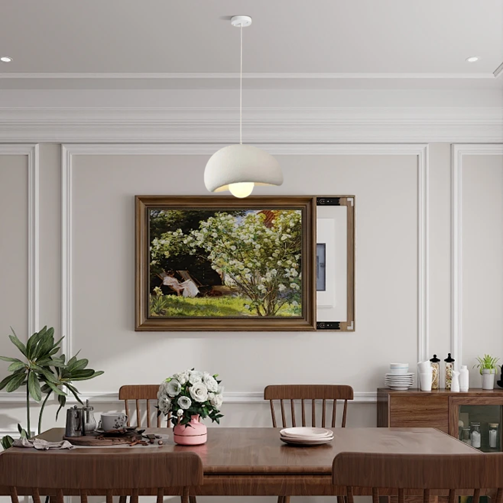Morandi Pendelleuchte LED Weiß- ideal  für  die Installation im Esszimmer