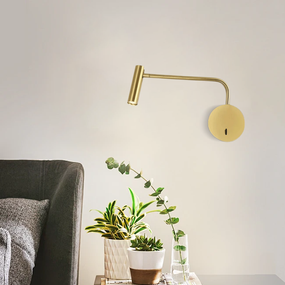 Modern Wandlampe Metall Schwarz Wohnzimmer