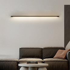 Moderne Wandlampe LED Linear Schwarz Metall Wohn/Schlafzimmer
