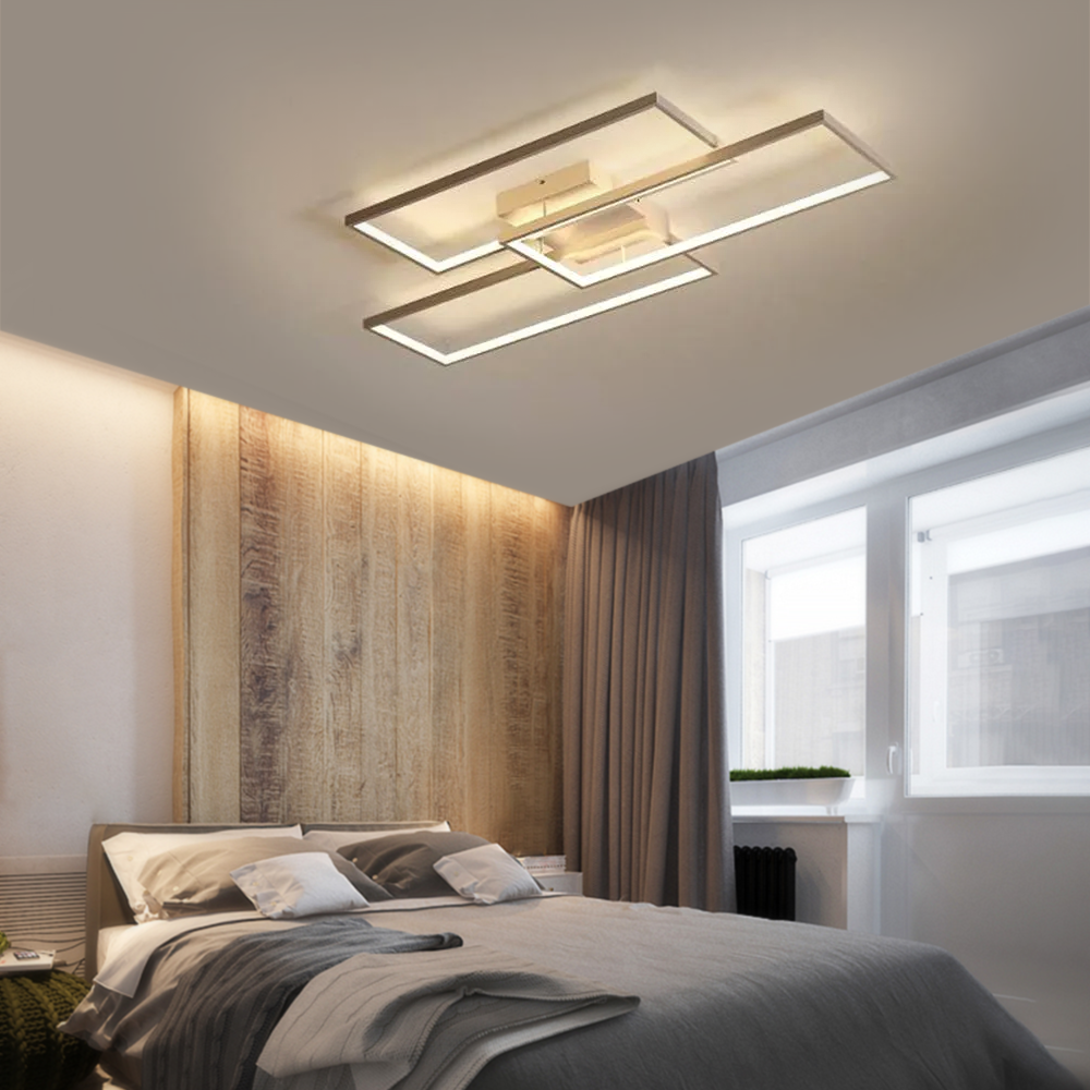 Modern Deckenleuchte Metall Schwarz/Weiß Wohnzimmer