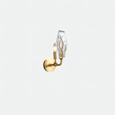 Modern Wandlampe Metall/Kristall Gold Schlafzimmer