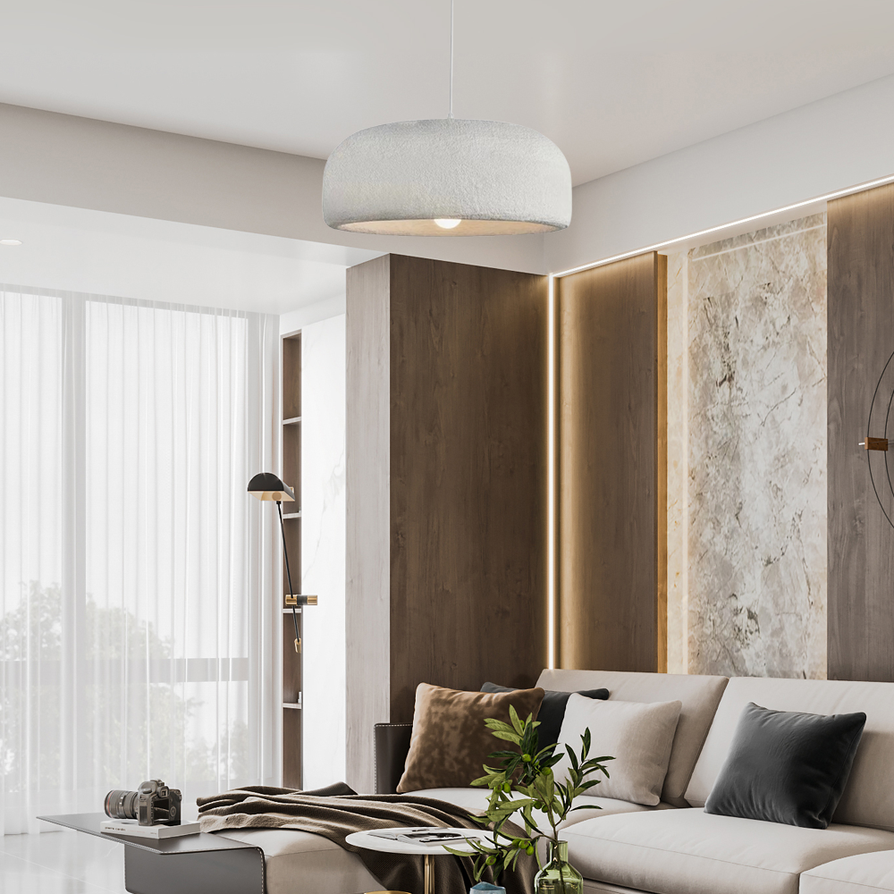 Art Deco Pendelleuchte LED Zylindrisch Weiß Acryl Esszimmer