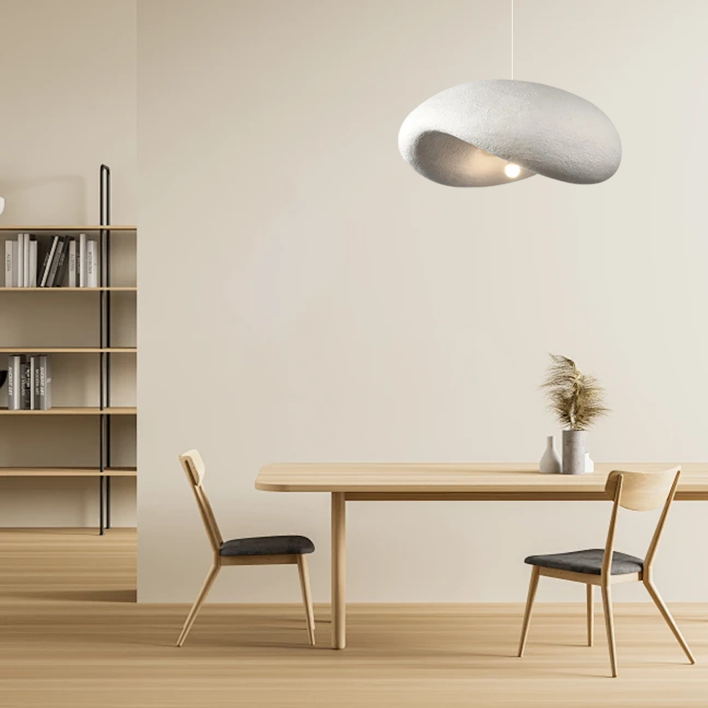  Modern Pendelleuchte LED Styropor Milchig Weiß-passt perfekt ins Wohnzimmer