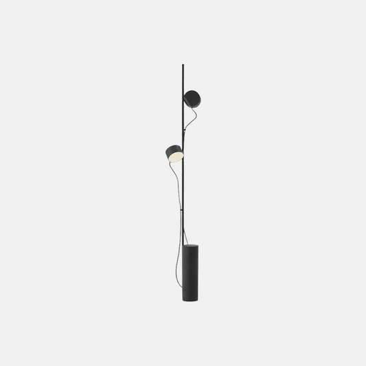 Modern Stehlampe LED Linear Metall Schwarz Wohn/Schlafzimmer