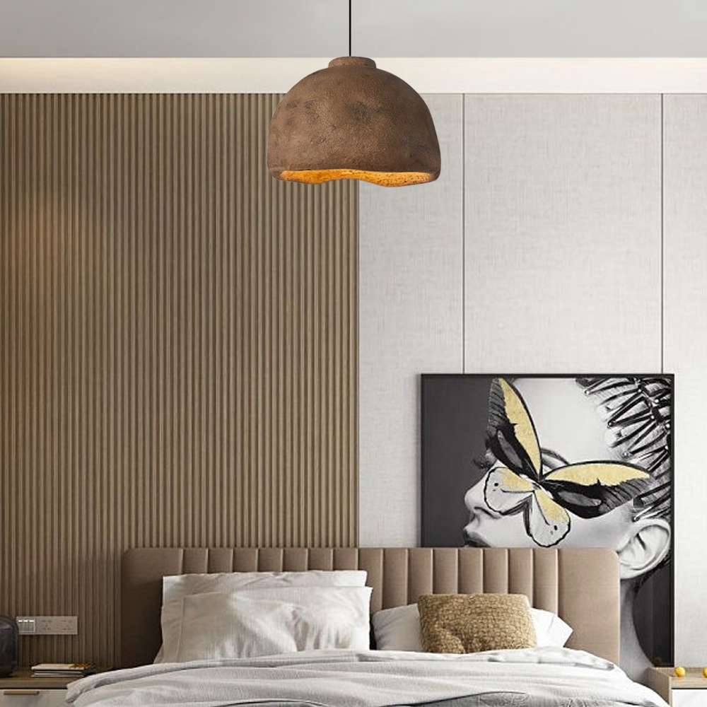 Art Deco Pendelleuchte LED Kuppel Grau Polyethylen Esszimmer
