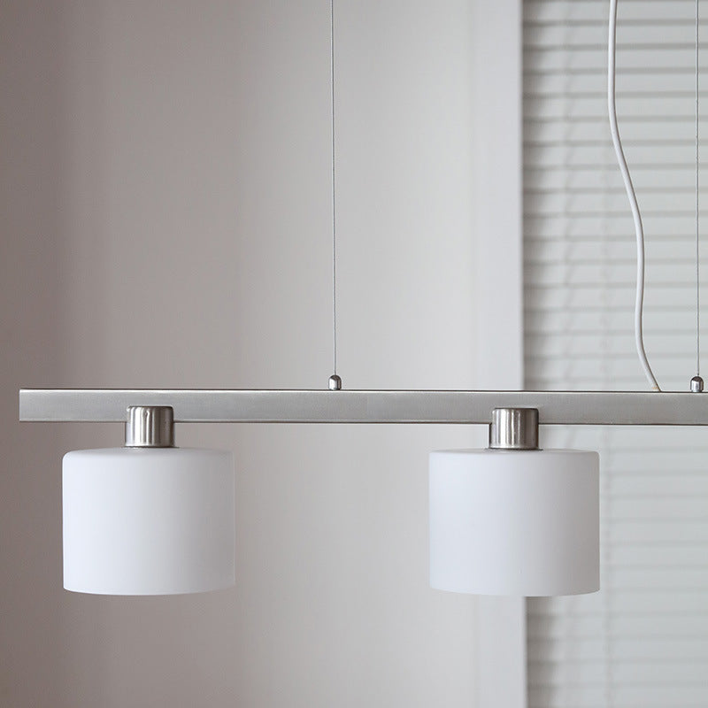 Minimalistisch Pendelleuchte Metall Weiß Esszimmer