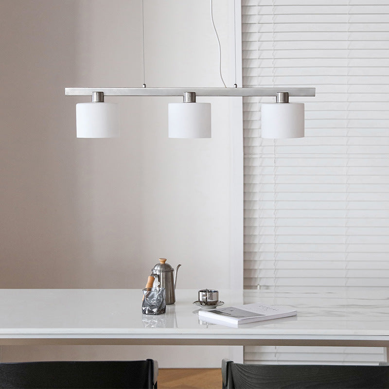 Minimalistisch Pendelleuchte Metall Weiß Esszimmer