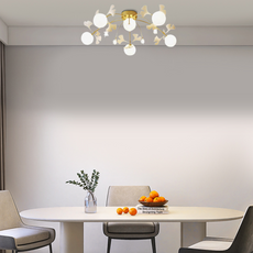 Nordic Deckenleuchte Metall Weiß Wohnzimmer