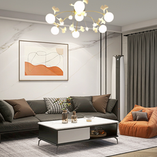 Nordic Deckenleuchte Metall Weiß Wohnzimmer