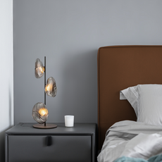 Art Deco Tischlampe LED Unregelmäßig Glas Wohnzimmer