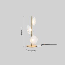 Art Deco Tischlampe LED Unregelmäßig Glas Wohnzimmer