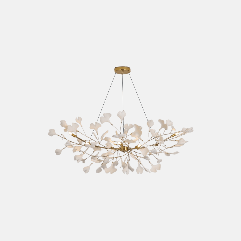 Moderne Kronleuchter Gold/Schwarz Keramik/Metall Wohn/Esszimmer