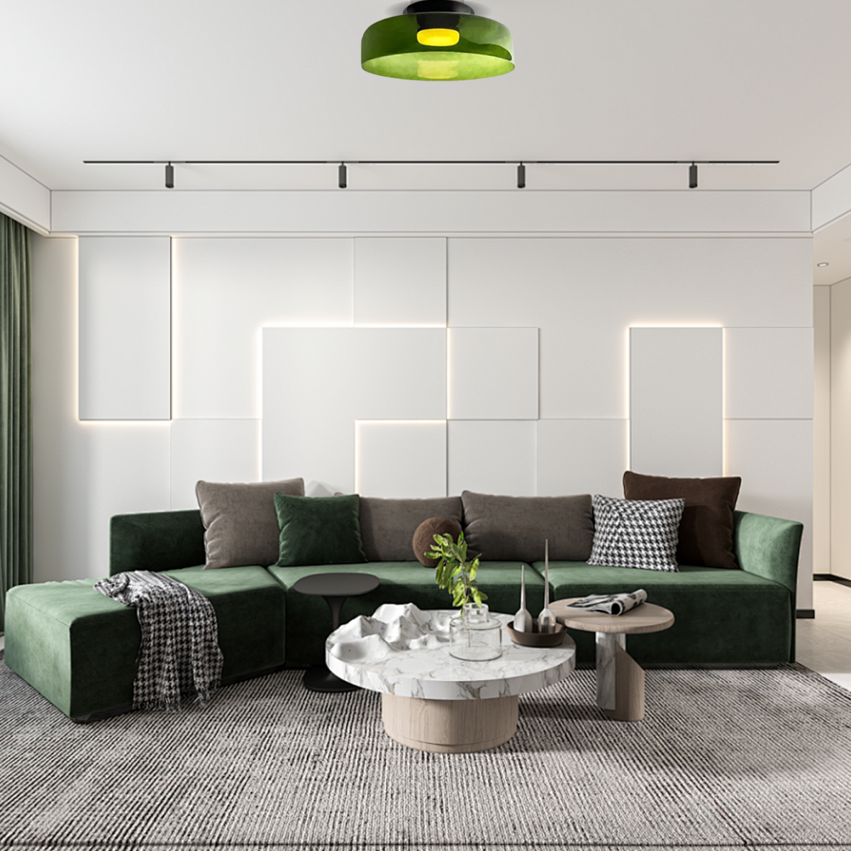 Deckenleuchten eignen sich gut für das Wohnzimmer.
