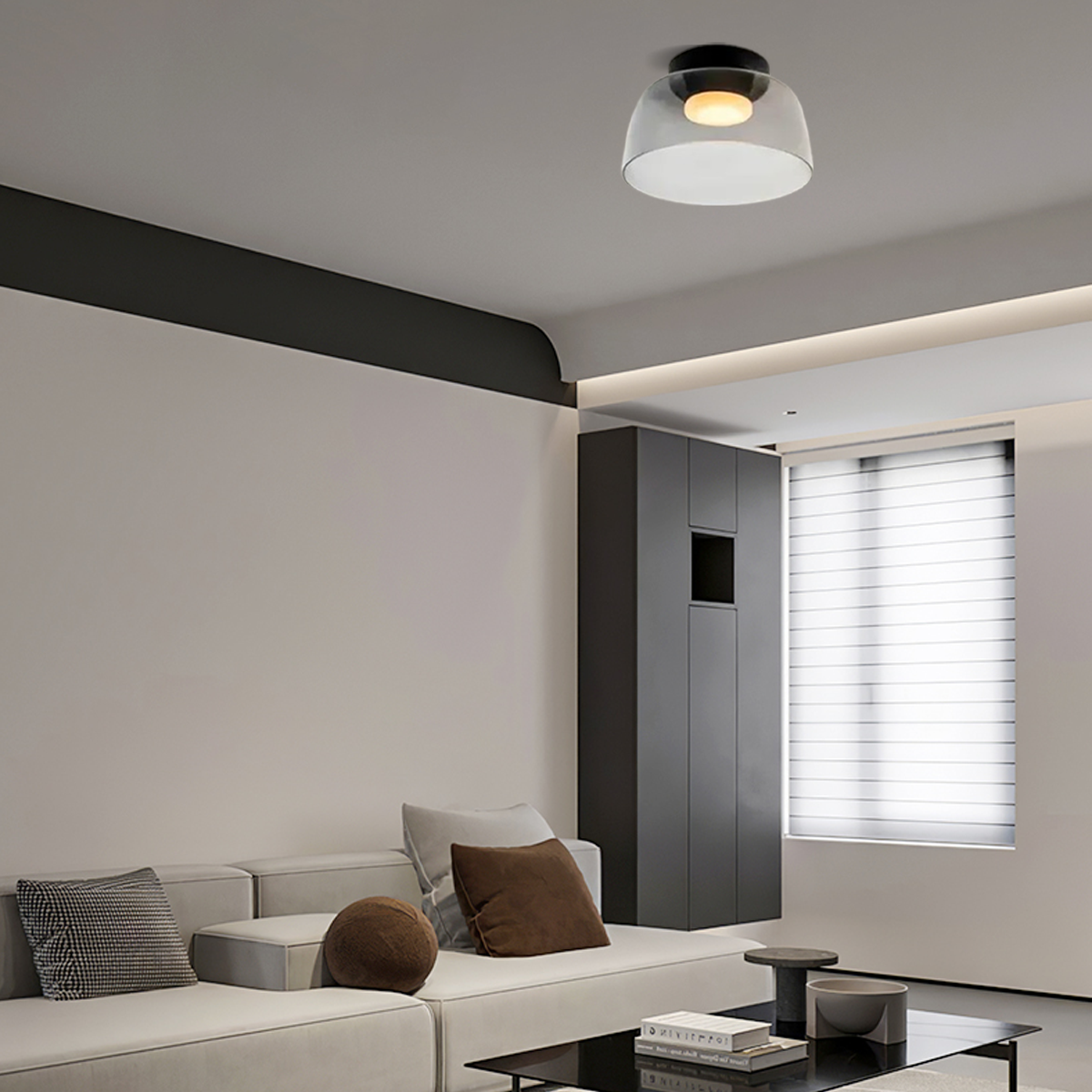 LED Deckenleuchten eignen sich gut für das Wohnzimmer.
